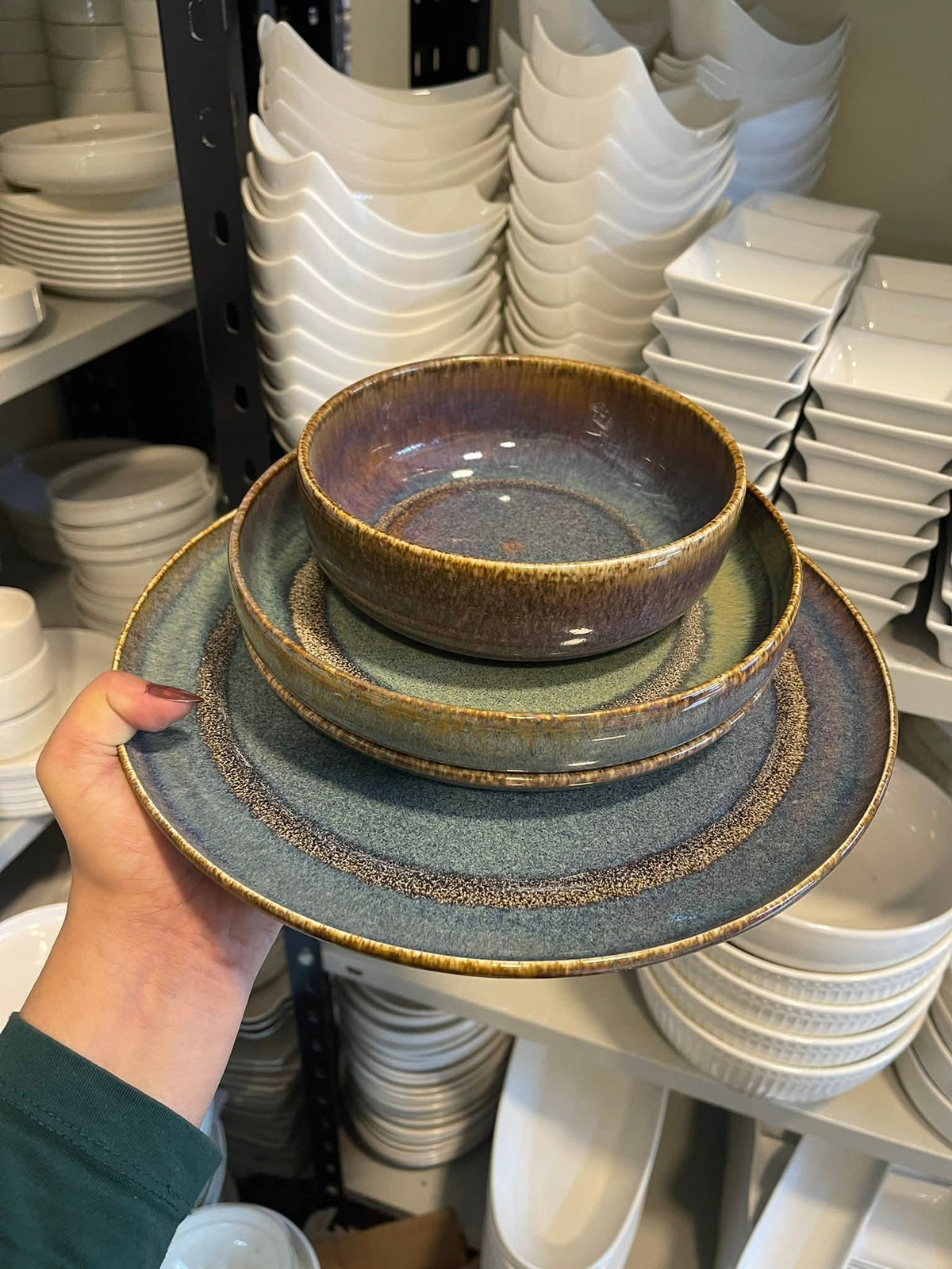 Fancy-porcelain dinner set