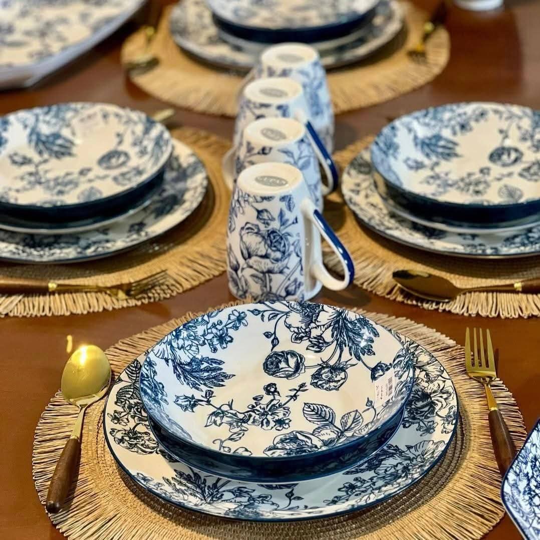 Gupan blue- porcelain  dinner set